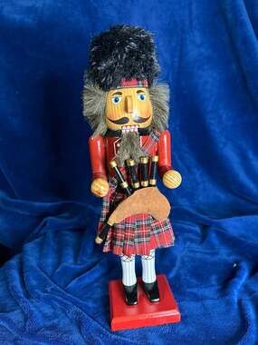 December Home 14" Scottish Piper Nutcracker